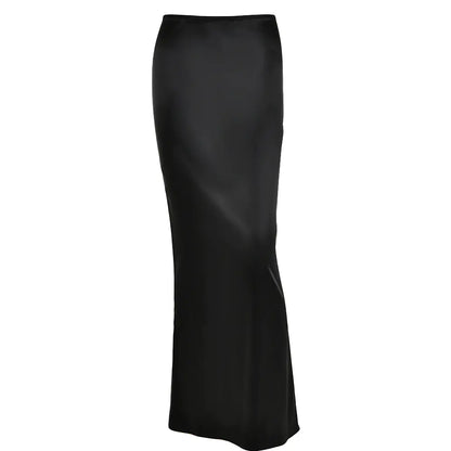 2026 Summer Fashionable Satin Maxi Skirt for Women