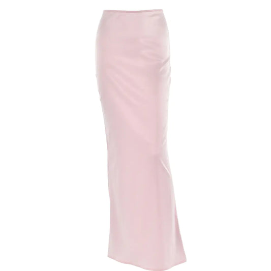 2026 Summer Fashionable Satin Maxi Skirt for Women
